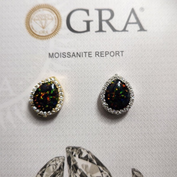 Natural Black Opal Urn Pendant, Beautiful Elegant Opal Ash Holder FREE APPRAISAL - Picture 4 of 7